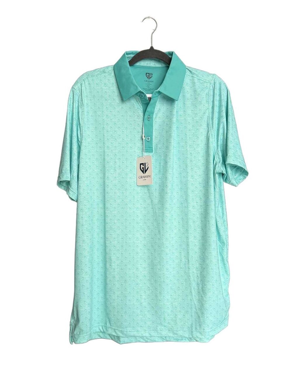 Graham Luxe NEW Aqua Golf Polo Size Large